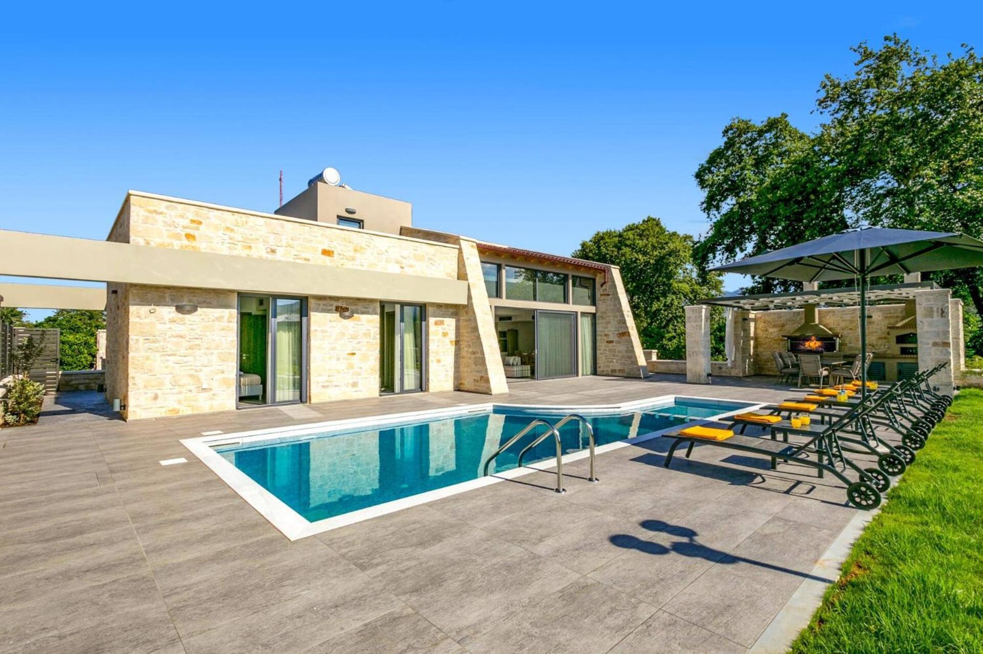 Villa Potami Angela By Villa Plus Stilos Buitenkant foto