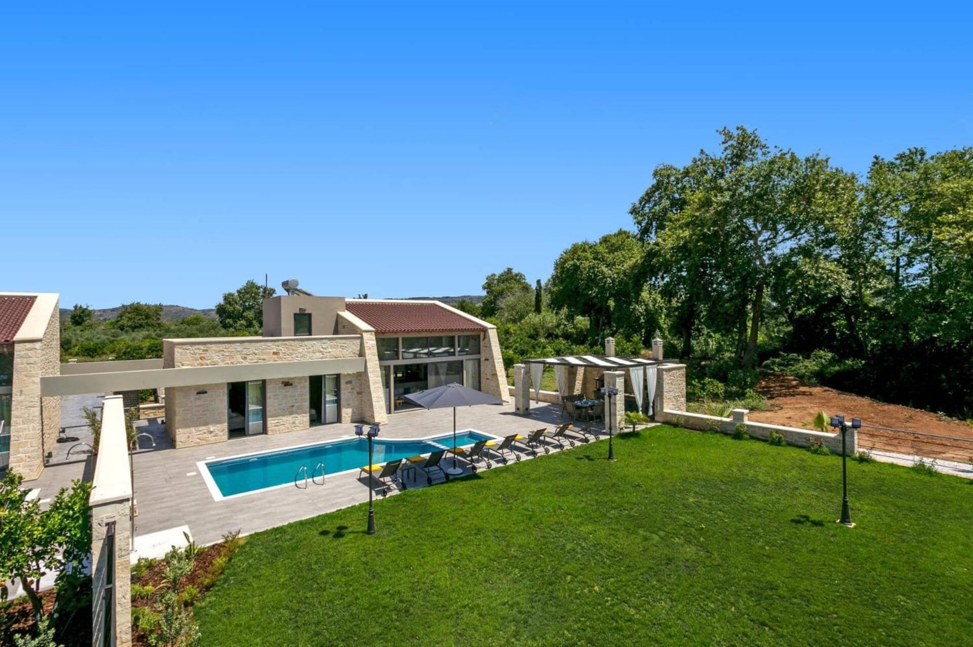 Villa Potami Angela By Villa Plus Stilos Buitenkant foto